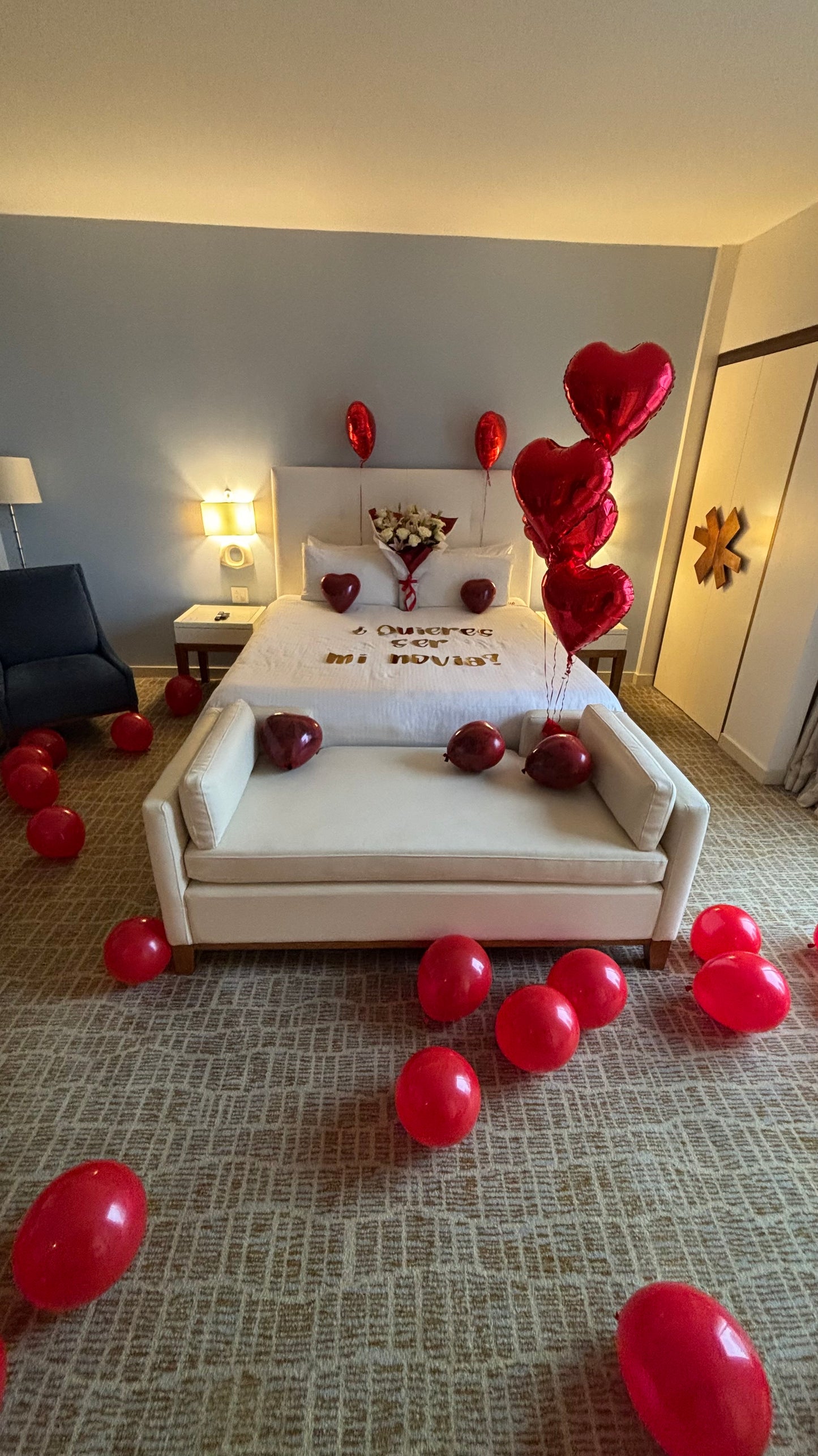 Decoración de habitación globos