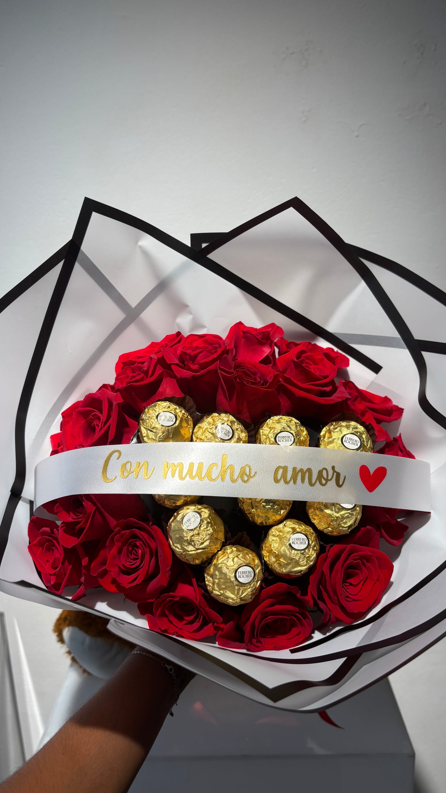 Combo teddy + bouquet choco