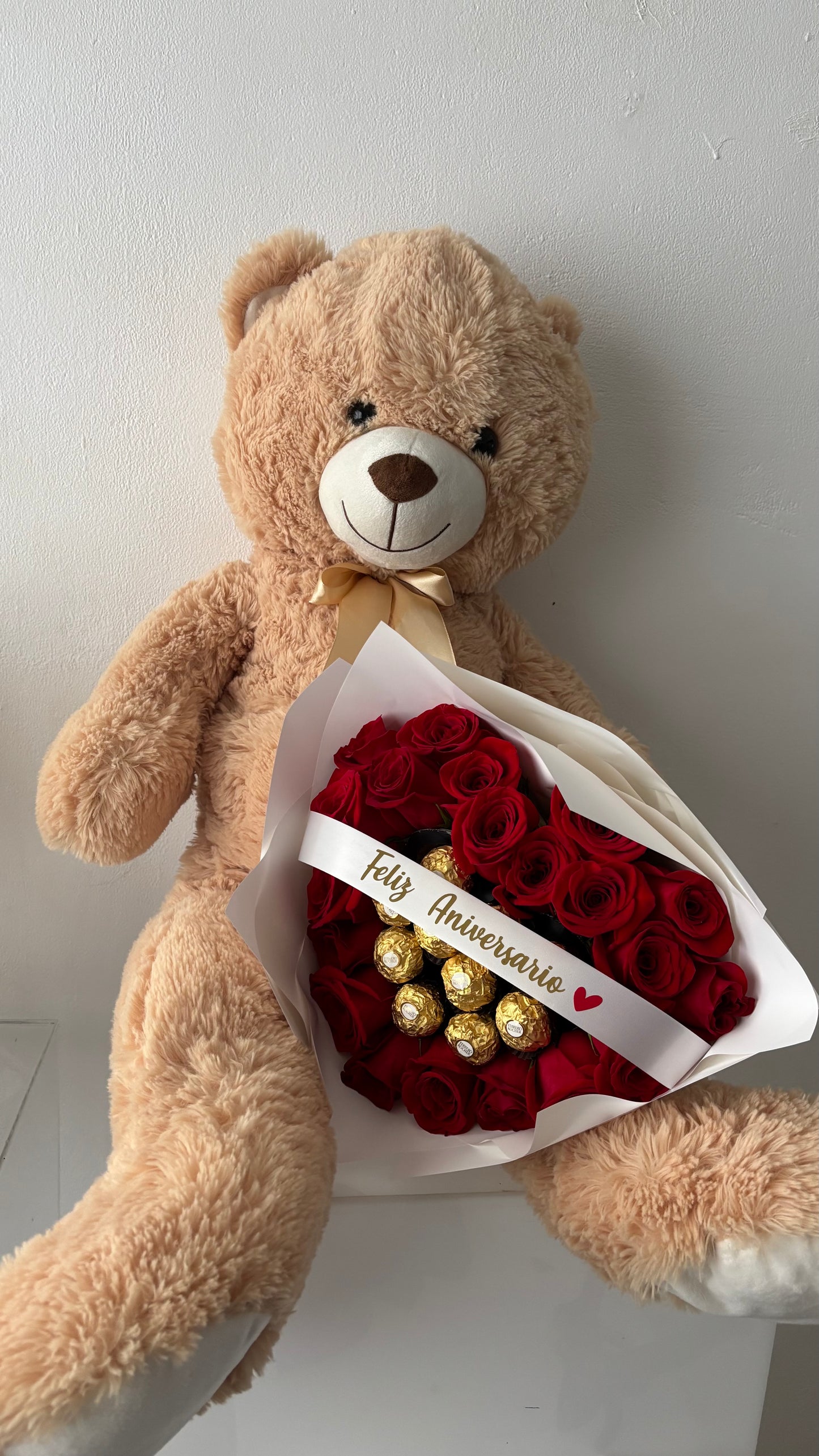 Combo teddy + bouquet choco