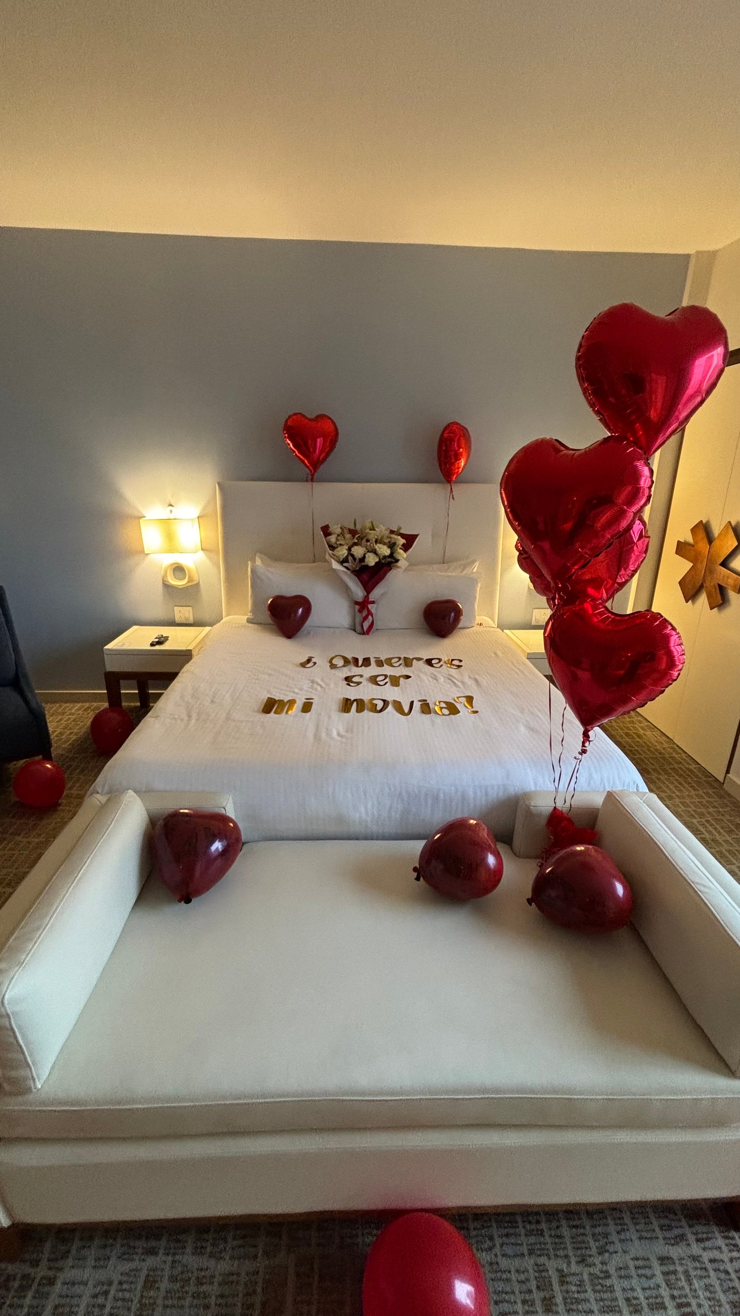 Decoración de habitación globos